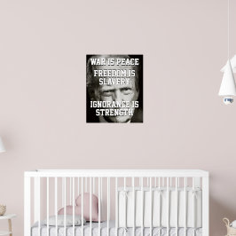 Poster Donald Trump Guerra é Paz