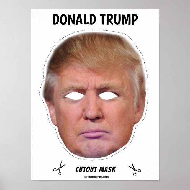 Poster Donald Trump Halloween Mask (Frente)