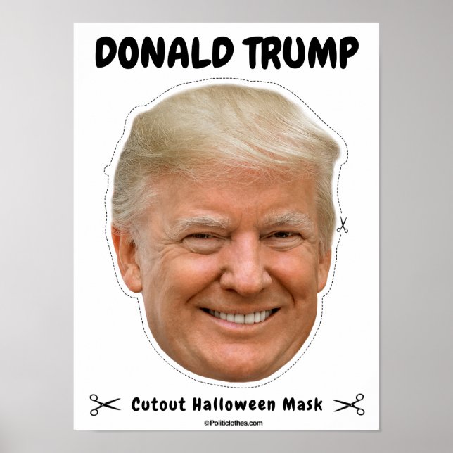 Poster Donald Trump Halloween Mask (Frente)