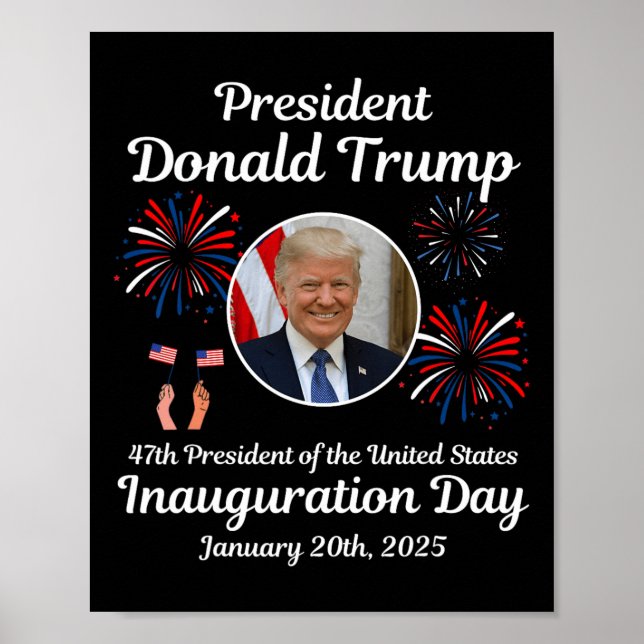 Poster Donald Trump Inauguration Day 2025 47th U.A. Presi (Frente)
