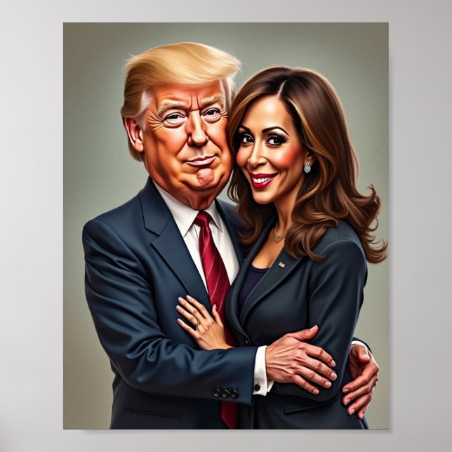 Poster Donald Trump Kamala harris (Frente)