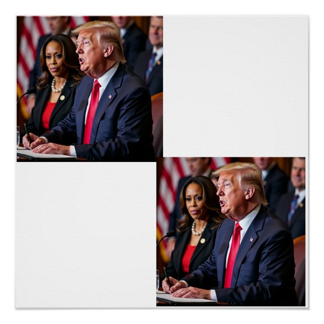 Póster donald trump & kamala harris (Frente)