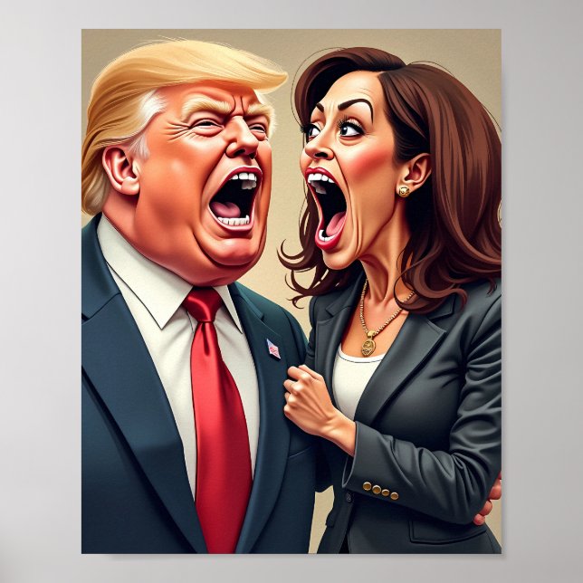 Poster Donald Trump Kamala harris (Frente)