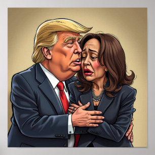 Poster Donald Trump Kamala harris