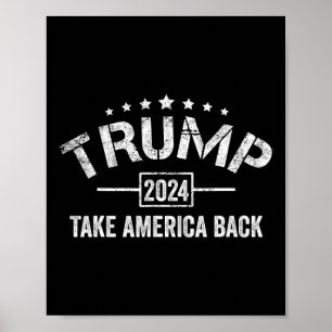Poster Donald Trump Leve a América de Volta 4 de Julho El