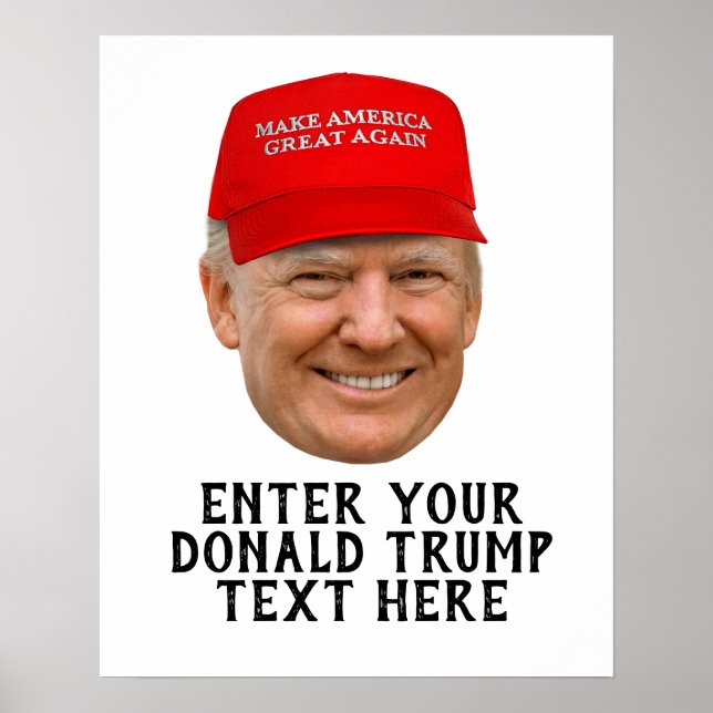 POSTER DONALD TRUMP MAGA PERSONALIZADO (Frente)
