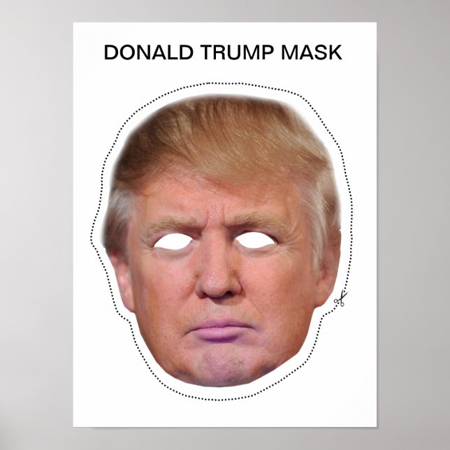 Póster Donald Trump Mask (Frente)