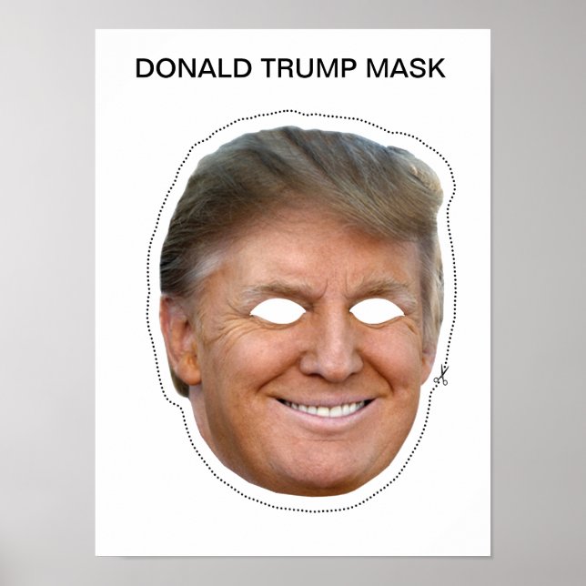 Póster Donald Trump Mask (Frente)