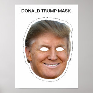 Poster Donald Trump Mask