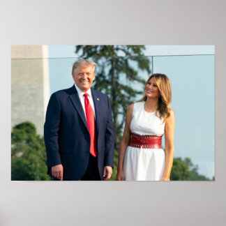 Poster Donald Trump & Melania 4 de julho de 2020