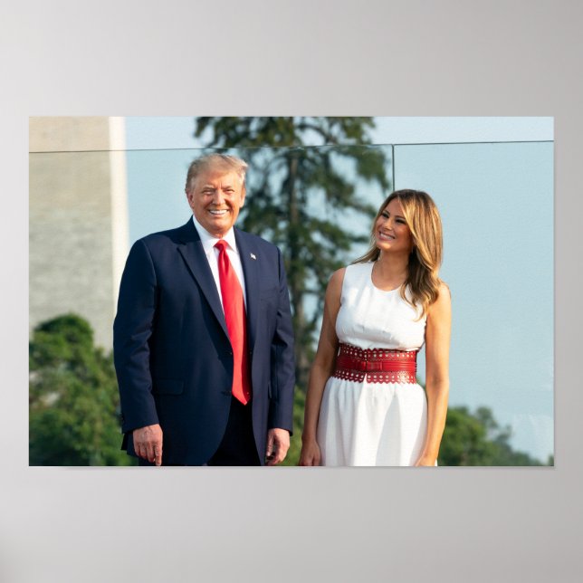 Poster Donald Trump & Melania 4 de julho de 2020 (Frente)