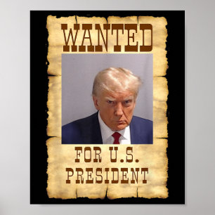 Poster Donald Trump Mug Queria Nos Eua. Presidente 20