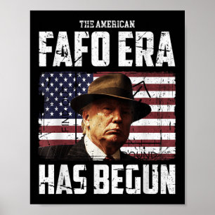 Poster Donald Trump Na Era Americana Do Fafo E Encontre