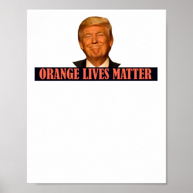 Poster Donald Trump Orange Lives Sticker (Frente)