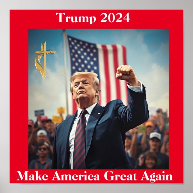 Poster Donald Trump para o presidente (Frente)