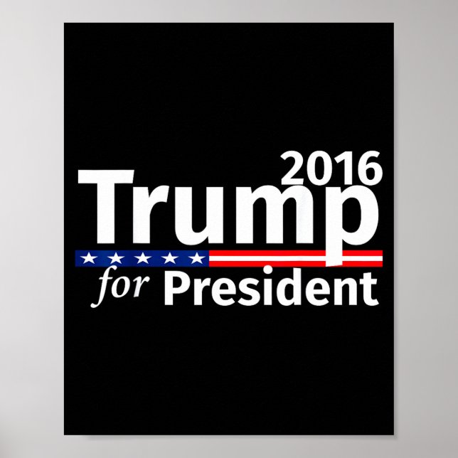 Poster Donald trump presidente 2016 republicano Donald  (Frente)