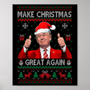 Poster Donald Trump Presidente Faça O Natal Grande Novame