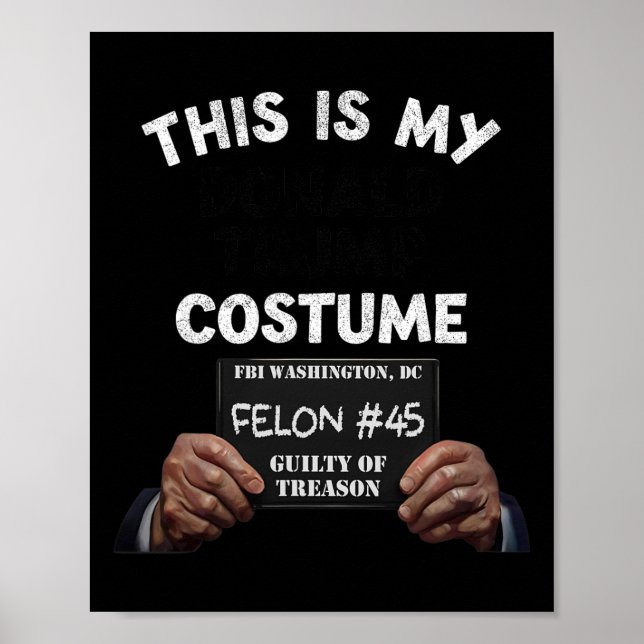Poster Donald Trump Prison Figurume de Halloween (Frente)