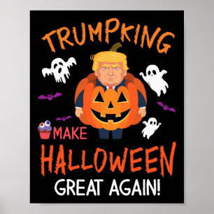 Poster Donald Trump Pumpkin Trumpking Torna o Halloween G