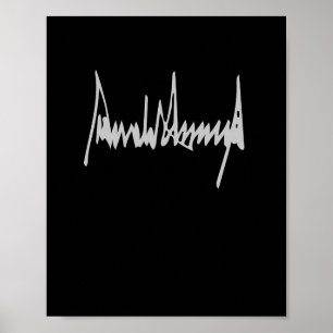 Poster Donald Trump Signature America Country U Preside