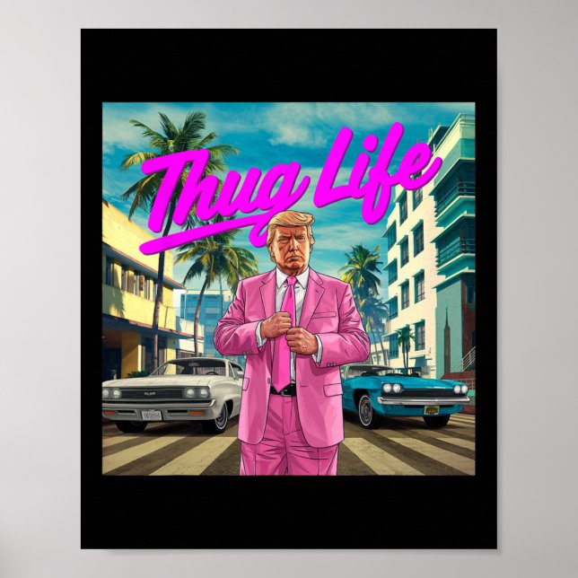 Poster Donald Trump Vida de Bandido  (Frente)