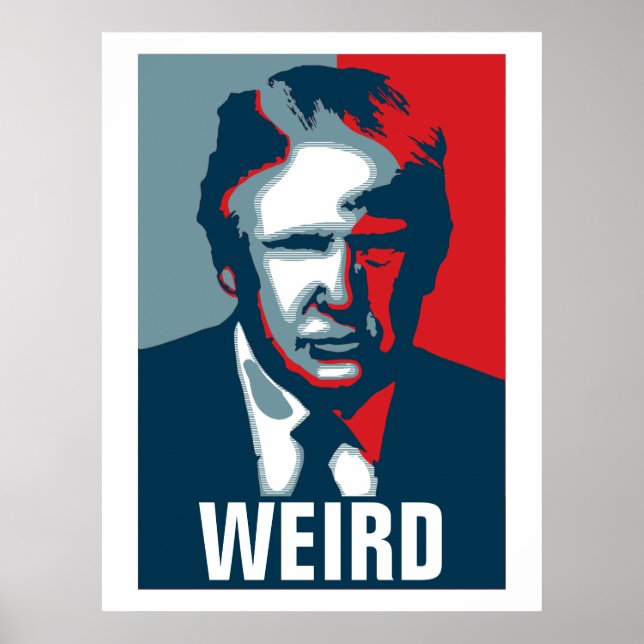Poster Donald Trump WEIRD (Frente)