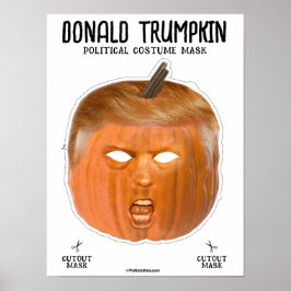 Poster Donald Trumpkin Halloween Mask