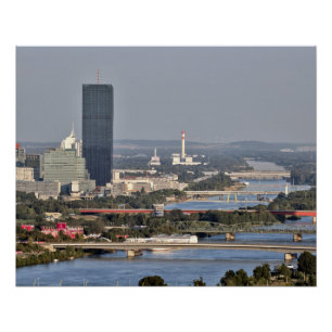 Póster Donaucity, Viena Áustria