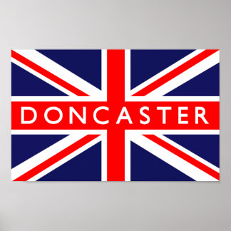 Póster Doncaster UK Flag