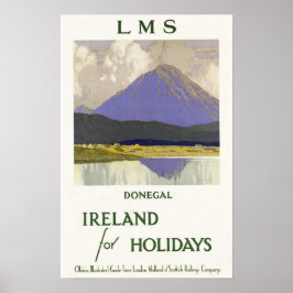 Poster Donegal,Irlanda Para Feriados