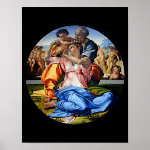 Poster Doni Tondo, Doni Madona, Michelangelo, 1507