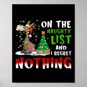 Poster Donkey Christmas Na Lista De Malditos E Eu Me Arre