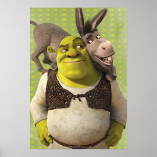 Póster Donkey E Shrek