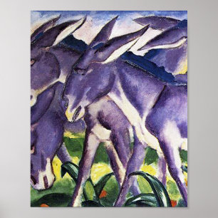 Poster Donkey frieze por Franz Marc