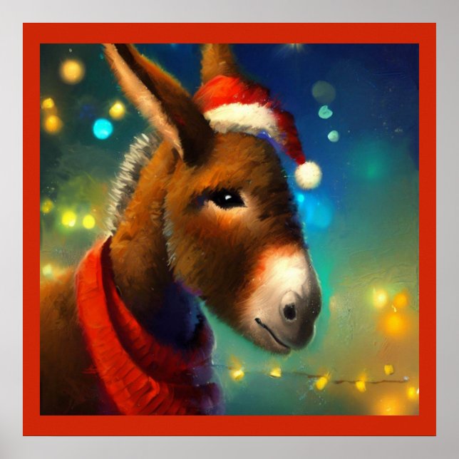 Poster Donkey Natal 3 (Frente)