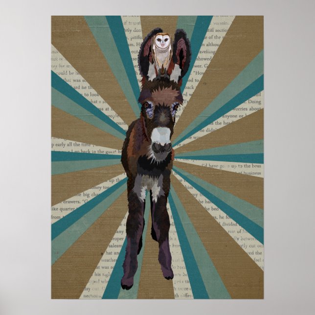 POSTER DONKEY & OWL (Frente)