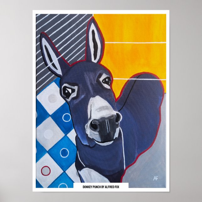 Poster Donkey Punch Painting by Alfred Fox (Frente)