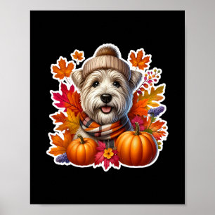 Poster Dono de cachorro Terrier Glen Of Imaal Outono Glen