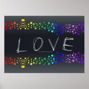 Poster Dons de orgulho gay artístico do SlipperyJoe