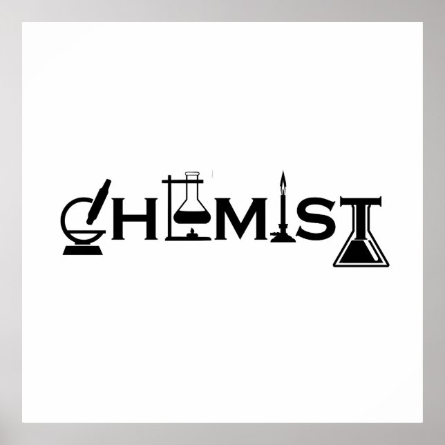 Poster Dons de química engraçada (Frente)