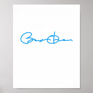 Poster Don't Boo Vote - Barack Obama (azul branco) Sticke