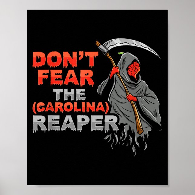 Poster Dont Fear The Carolina Reaper Design  (Frente)