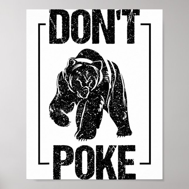 Poster Don't Ke Funny Bear _ Cute Superhero Bear Usa Gift (Frente)