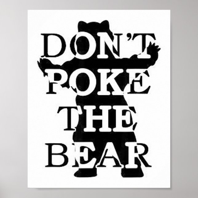 Poster Don't Ke The Bear  (Frente)