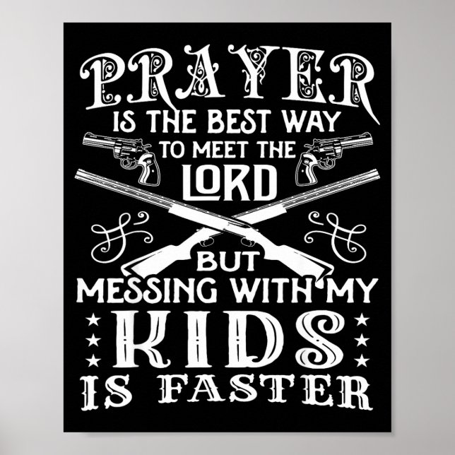 Poster Don't Mess With My Kids! Mom  (Frente)