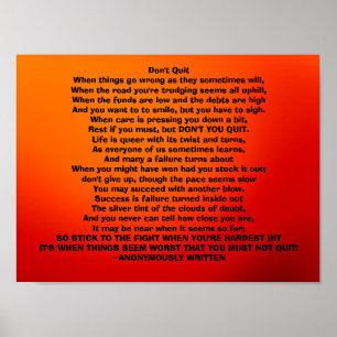 Poster Don't Quit