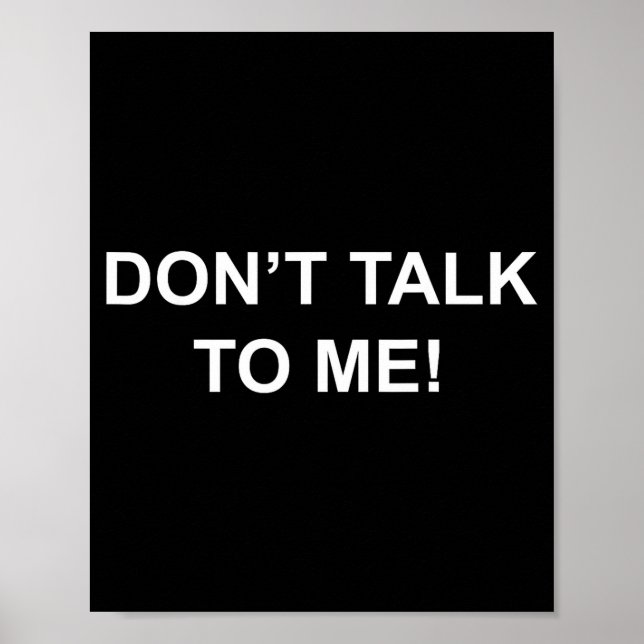 Poster Don't Talk To Me Secret Masked Performer  (Frente)
