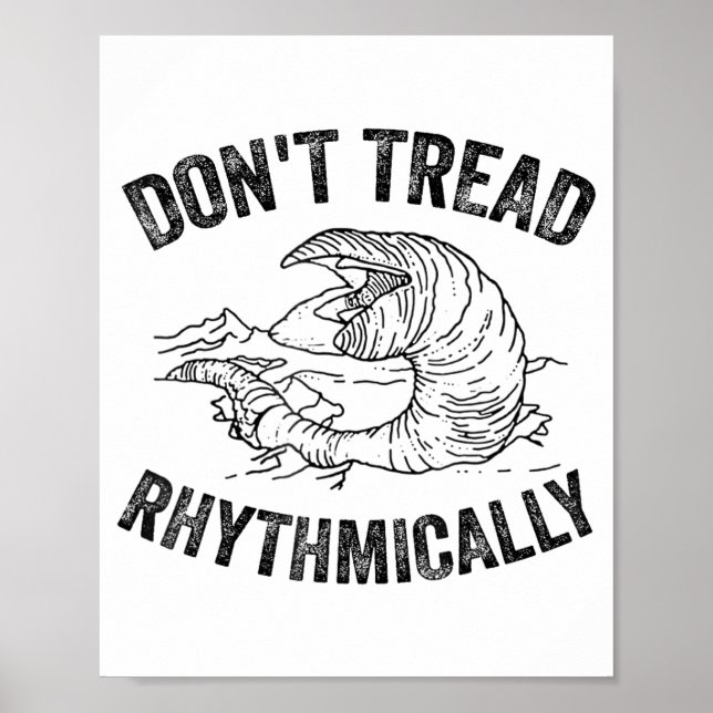 Poster Don't Tread Rhythmically Apparel For Men Women  (Frente)