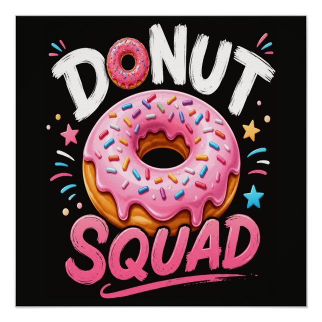 Póster Donut Espalhe Bondade Engraçado (Frente)