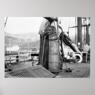 Póster Donzela de madeira, dispositivo da tortura: 1910s